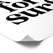 Poster Prier pour la police rétro Vintage Surf (Coin)