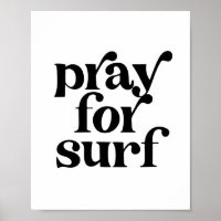 Prier pour la police rétro Vintage Surf