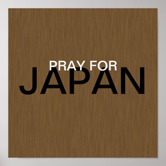 POSTER PRIER POUR LE JAPON (Devant)