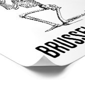 Poster Prier Pour Pas De Brossel Frappe Drôle Skelet Pâqu (Coin)