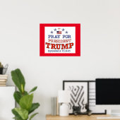 POSTER PRIER POUR TRUMP (Bureau à domicile)