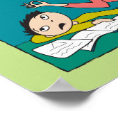 Poster Prière à la maison d'une mère (vert pâle) (Coin)