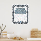 Poster Prière à la Médaille Miraculeuse (Cuisine)