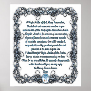 Poster Prière à la Médaille Miraculeuse