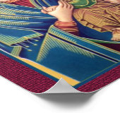 Poster Prière à Notre-Dame de la prière perpétuelle. (Coin)