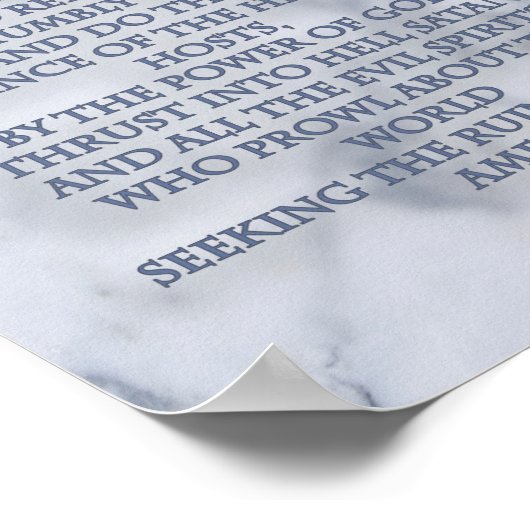 POSTER PRIÈRE À SAINT MICHAEL L'ARCHANGEL (Coin)