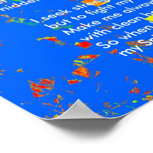 Poster Prière amérindienne (Coin)