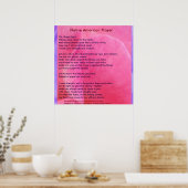 Poster Prière amérindienne (Cuisine)