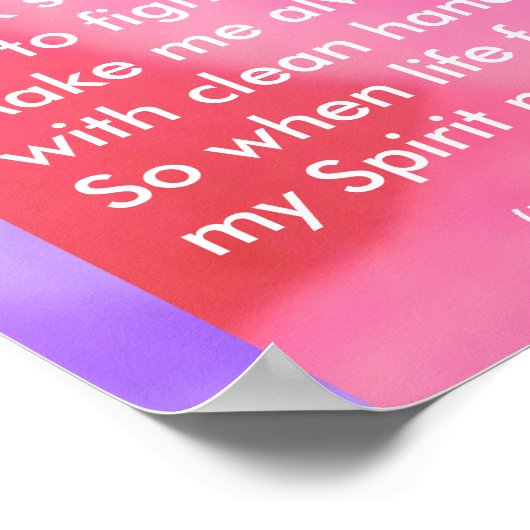 Poster Prière amérindienne (Coin)