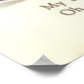 Poster Prière aux fleurs violettes dimanche Fête des mère (Coin)