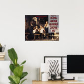 Poster Prière Avant Les Repas (Bureau à domicile)