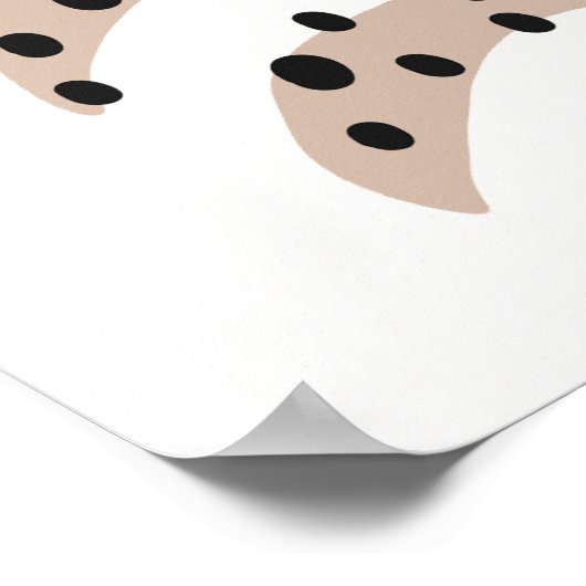 Poster Prière chrétienne pour enfants Brown & blanc | (Coin)