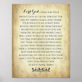 Poster Prière chrétienne pour la protection (Devant)