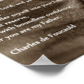 Poster Prière d'abandon. (Coin)