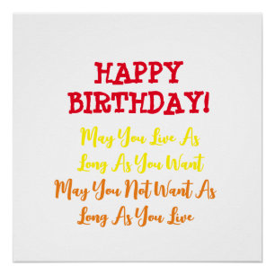 Poster Prière d'anniversaire