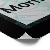 Poster Prière de bénédiction du matin juif Batik Hamsa Po (Coin)