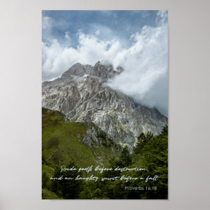 Poster Prière de Dieu avant la destruction Proverbes Cita