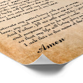 Poster Prière de guérison par Padre Pio (Coin)