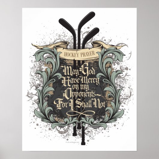 Poster Prière de hockey (Devant)