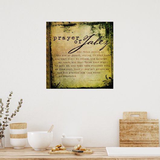 Poster Prière de Jabez (Cuisine)