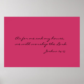Poster Prière de la maison