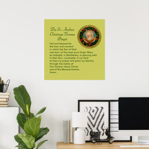 Poster Prière de la neuvaine de Noël de saint André