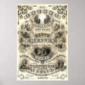 Poster PRIÈRE DE L'Éternel comme enseigné par Jésus 1876 (Devant)