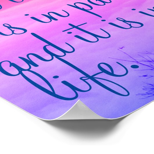 Poster Prière de paix de Saint François (Coin)