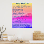 Poster Prière de paix de Saint François (Cuisine)