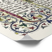 Poster Prière de paix de saint François d'Assise (Coin)