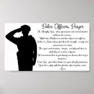 Poster Prière de policiers