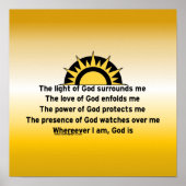 Poster Prière de protection (Devant)