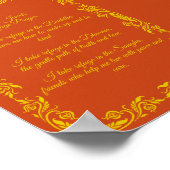 Poster Prière de refuge des Trois Joyaux – Version pour e (Coin)