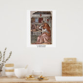 Poster Prière De Saint Augustin Par Sandro Botticelli (Cuisine)