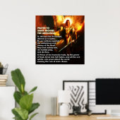 Poster Prière de saint Michel (Bureau à domicile)
