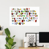 Poster Prière de sérénité (Bureau à domicile)