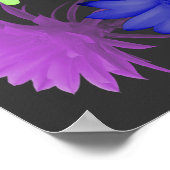 Poster Prière de sérénité à la frontière des fleurs arc-e (Coin)