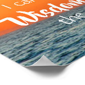 Poster Prière de sérénité Océan Inspiré Nautique (Coin)