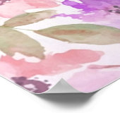 Poster Prière de sérénité Poésie florale (Coin)