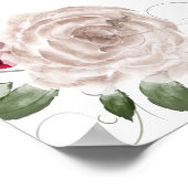 Poster Prière de souvenir en mémoire affectueuse enseigne (Coin)