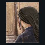 Poster Prière des femmes Mur occidental Jérusalem Israël<br><div class="desc">Prière, Mur Occidental KOTEL Jérusalem Vieille Ville Israël Peinture à l'huile d'art. Femme juive priant au Mur occidental, Prière des femmes, Prière de Mère (Mur des lamentations, Kotel) Jérusalem, Israël. Fête juive, Rosh Hashanah, Sukkot, Yom Kippour, Hanoukka, Purim, Pâque, Shavuot, Jour de mariage, Bar Mitzvah, Bat mitzvah, Jour de Jérusalem,...</div>