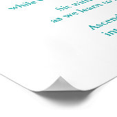 Poster "Prière des personnes nommées" (Coin)