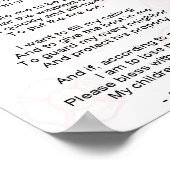 Poster Prière des pompiers (Coin)