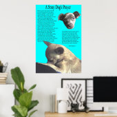 Poster Prière du chien errant (Bureau à domicile)
