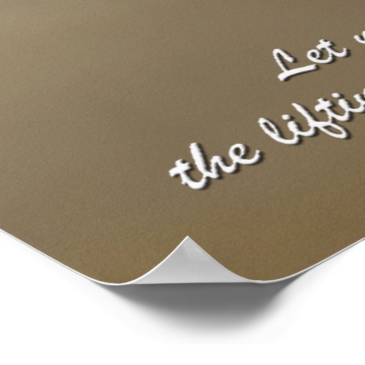 Poster Prière du désert avec citations d'écritures Imprim (Coin)