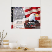 Poster Prière du pompier (Cuisine)