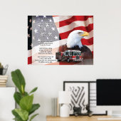 Poster Prière du pompier (Bureau à domicile)