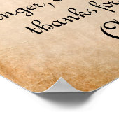 Poster Prière du repas de bénédiction traditionnelle (Coin)