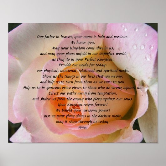 Poster Prière du Seigneur (Devant)
