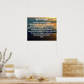 Poster Prière du Seigneur Chrétien Pittoresque (Cuisine)